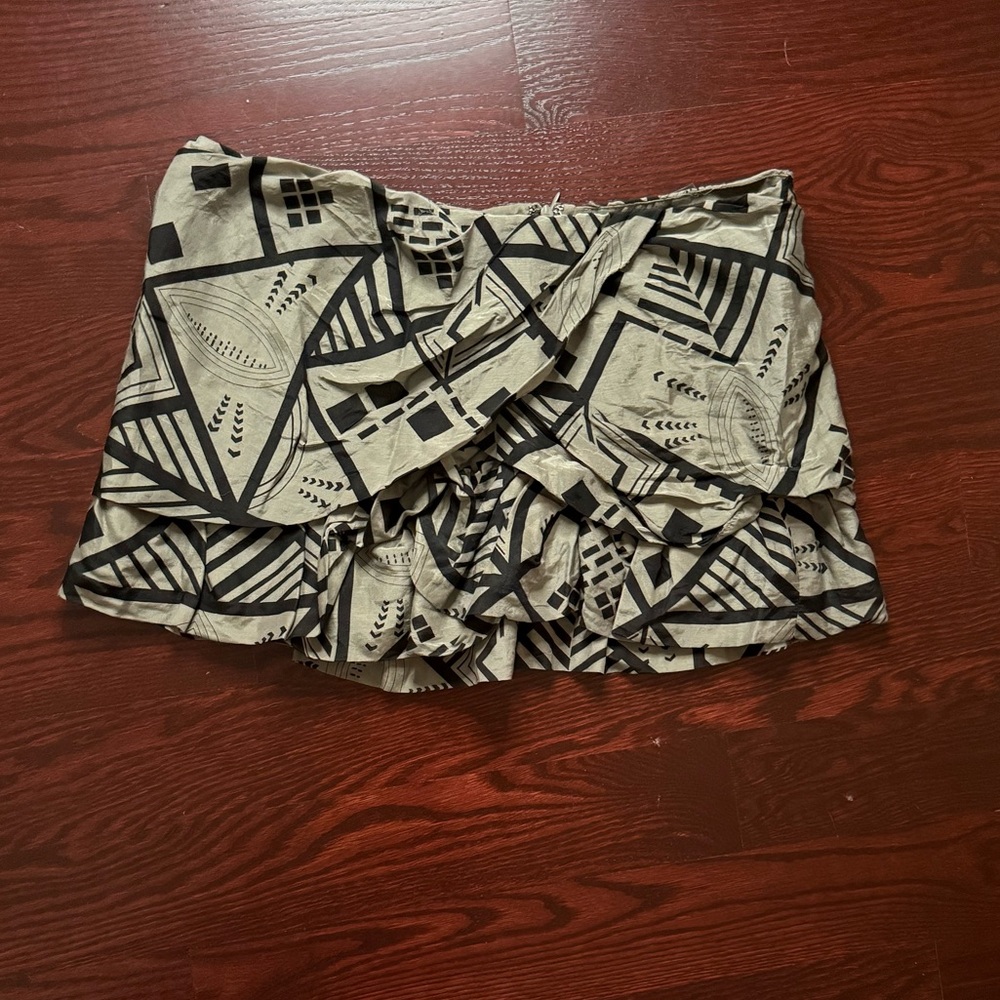 y2k ruffle mini skirt